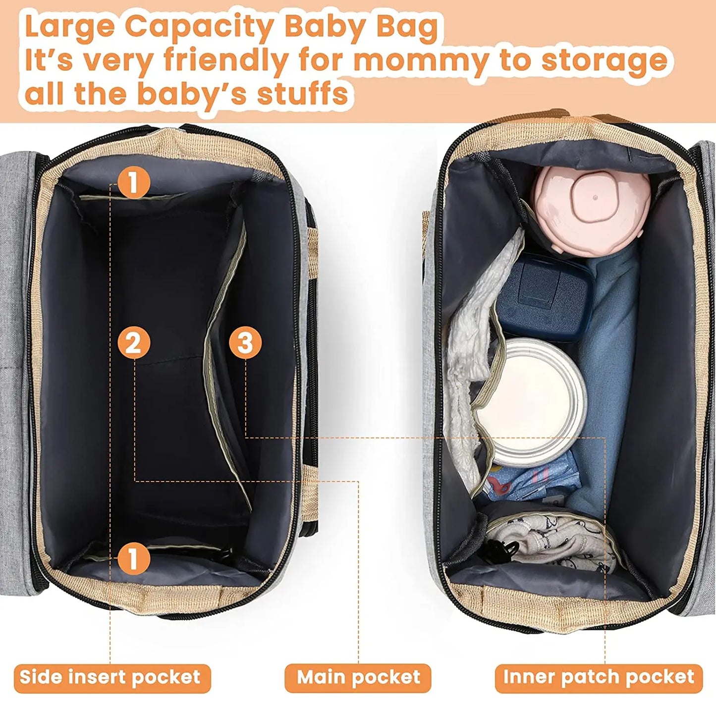 Baby bag and bed