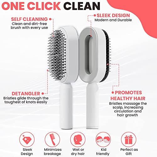 CleanPriority™ Self Cleaning, Anti-Static Hairbrush